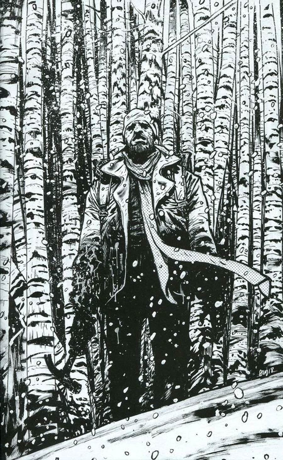Walking Dead 15th Anniversary Blind Bag Edition #7 Cover E Daniel Warren Johnson Black & White Virgin Cover Without Polybag