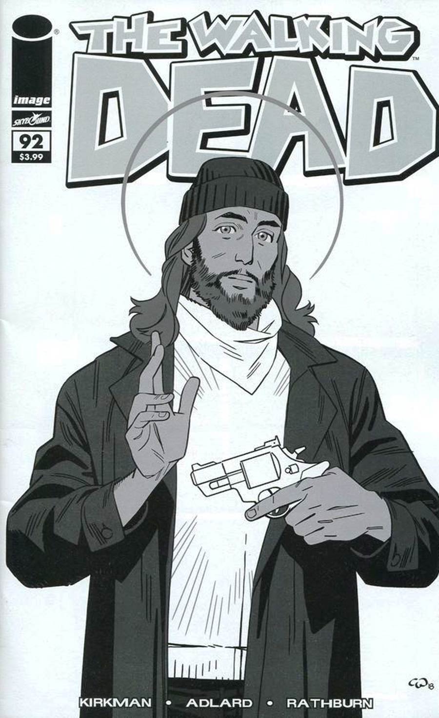 Walking Dead 15th Anniversary Blind Bag Edition #92 Cover D Cory Walker Black & White Cover Without Polybag