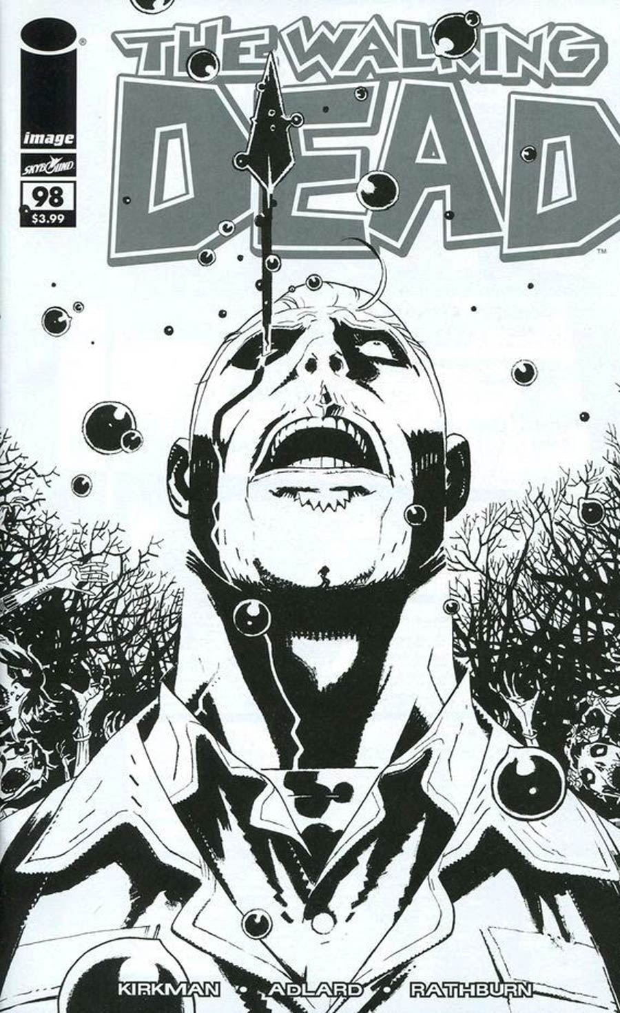 Walking Dead 15th Anniversary Blind Bag Edition #98 Cover D Wes Craig Black & White Cover Without Polybag