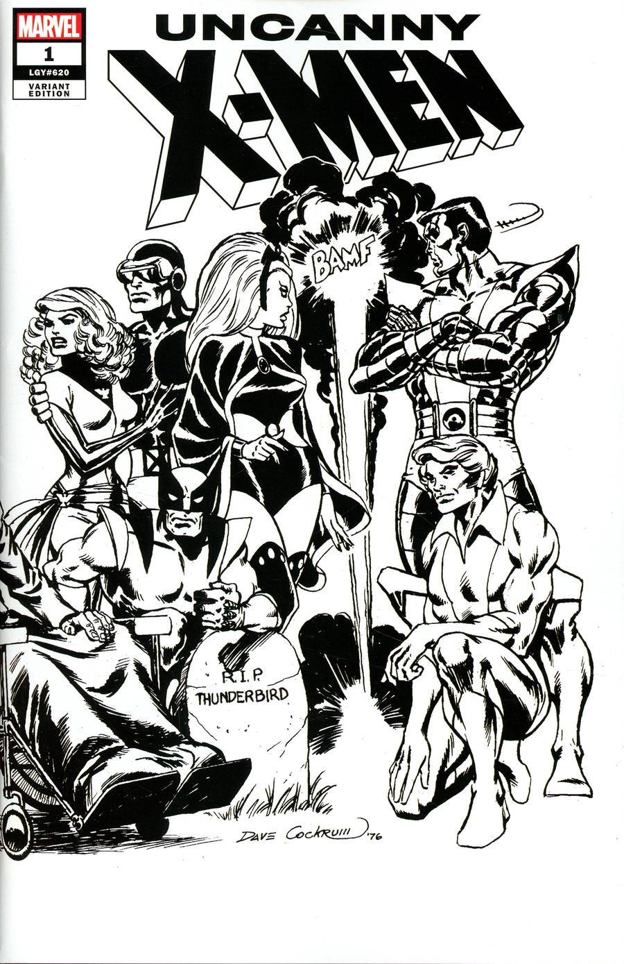 Uncanny X-Men Vol 5 #1 Cover P Incentive Dave Cockrum Hidden Gem Wraparound Sketch Cover