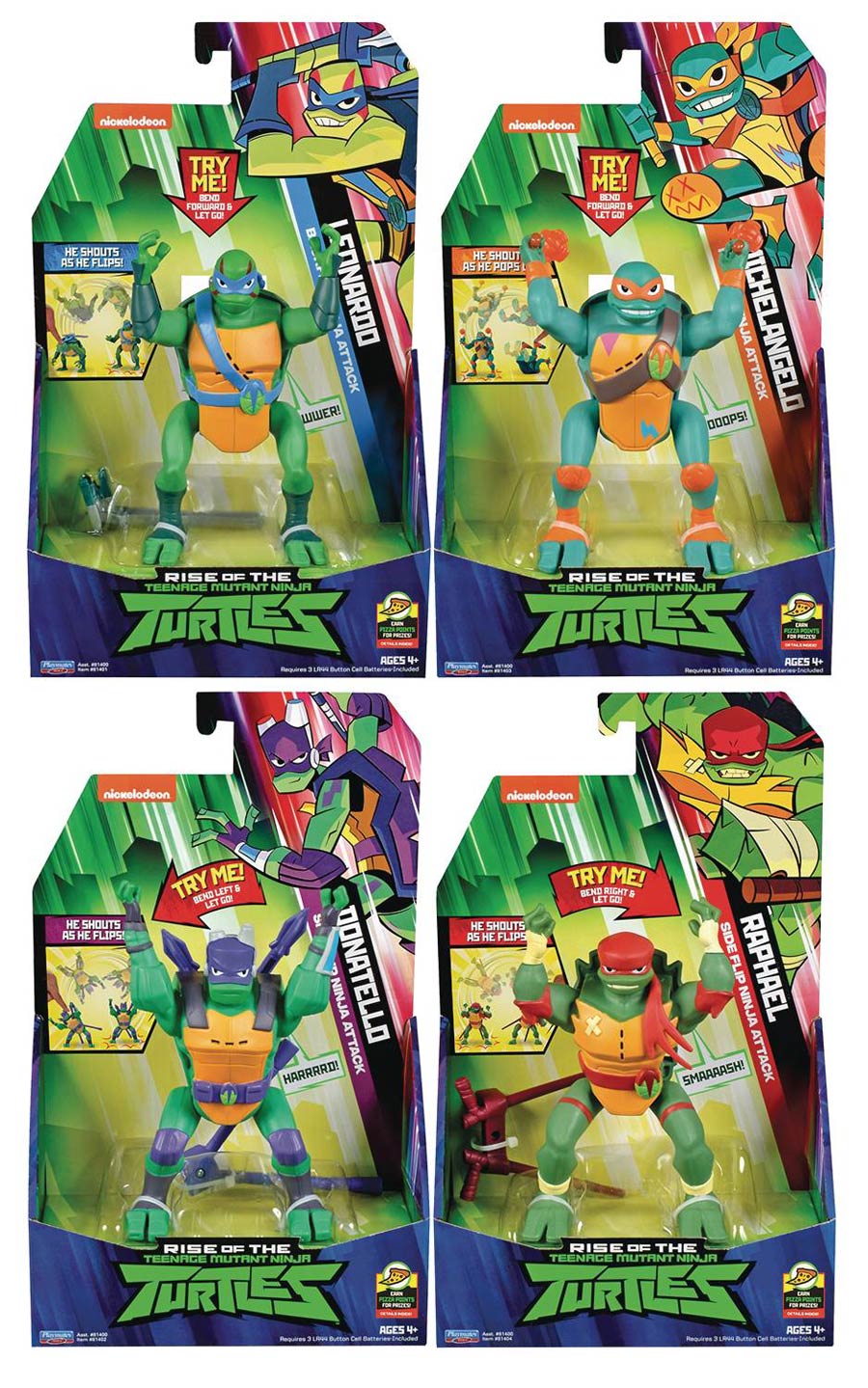 Rise Of The Teenage Mutant Ninja Turtles Deluxe Ninja Attack Action Figure Assortment Case