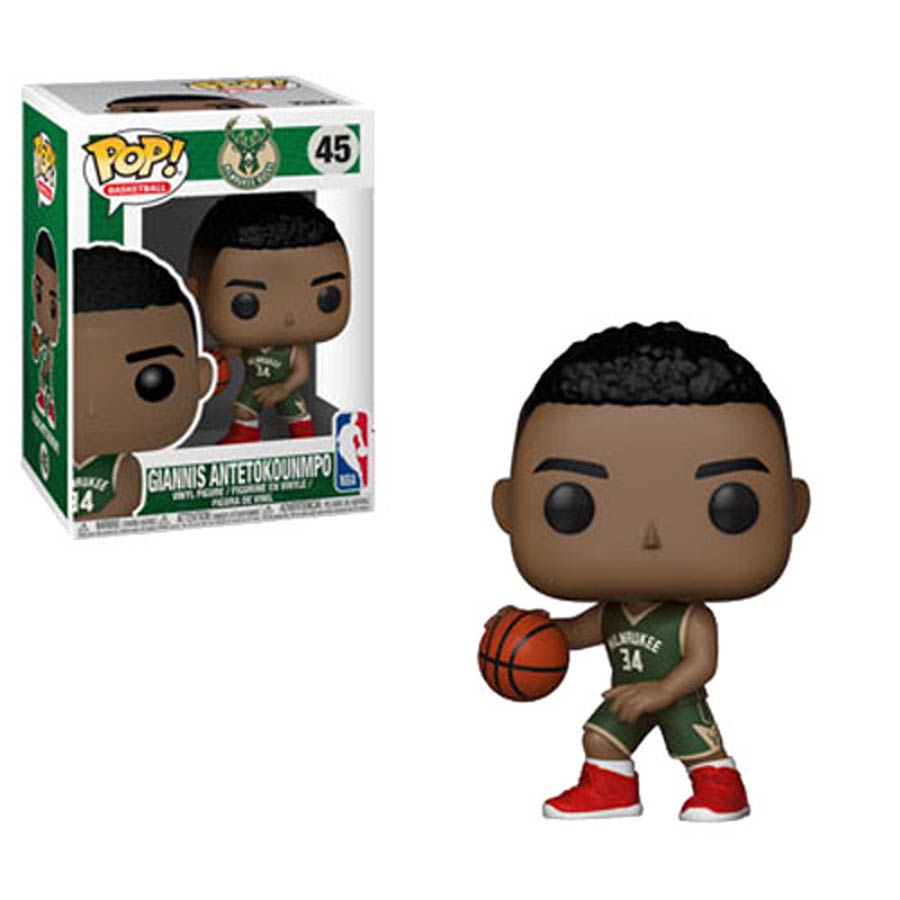 POP NBA 45 Bucks Giannia Antetokounmpo Vinyl Figure