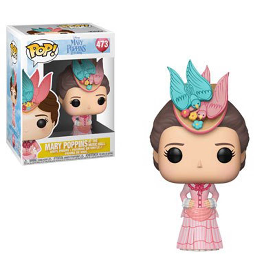 POP Movies 473 Mary Poppins Mary Poppins In Pink Dress Vinyl Figure