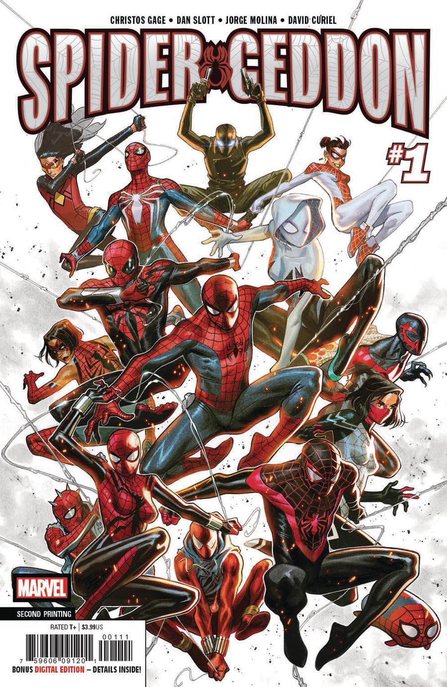 Spider-Geddon #1 Cover N 2nd Ptg Variant Jorge Molina Cover