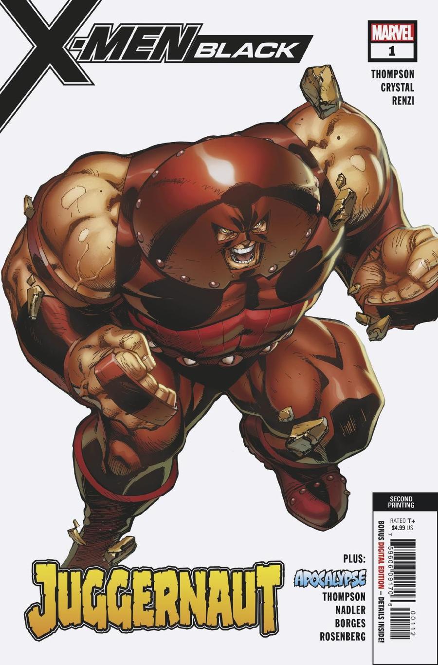 X-Men Black Juggernaut #1 Cover D 2nd Ptg Variant Shawn Crystal Cover