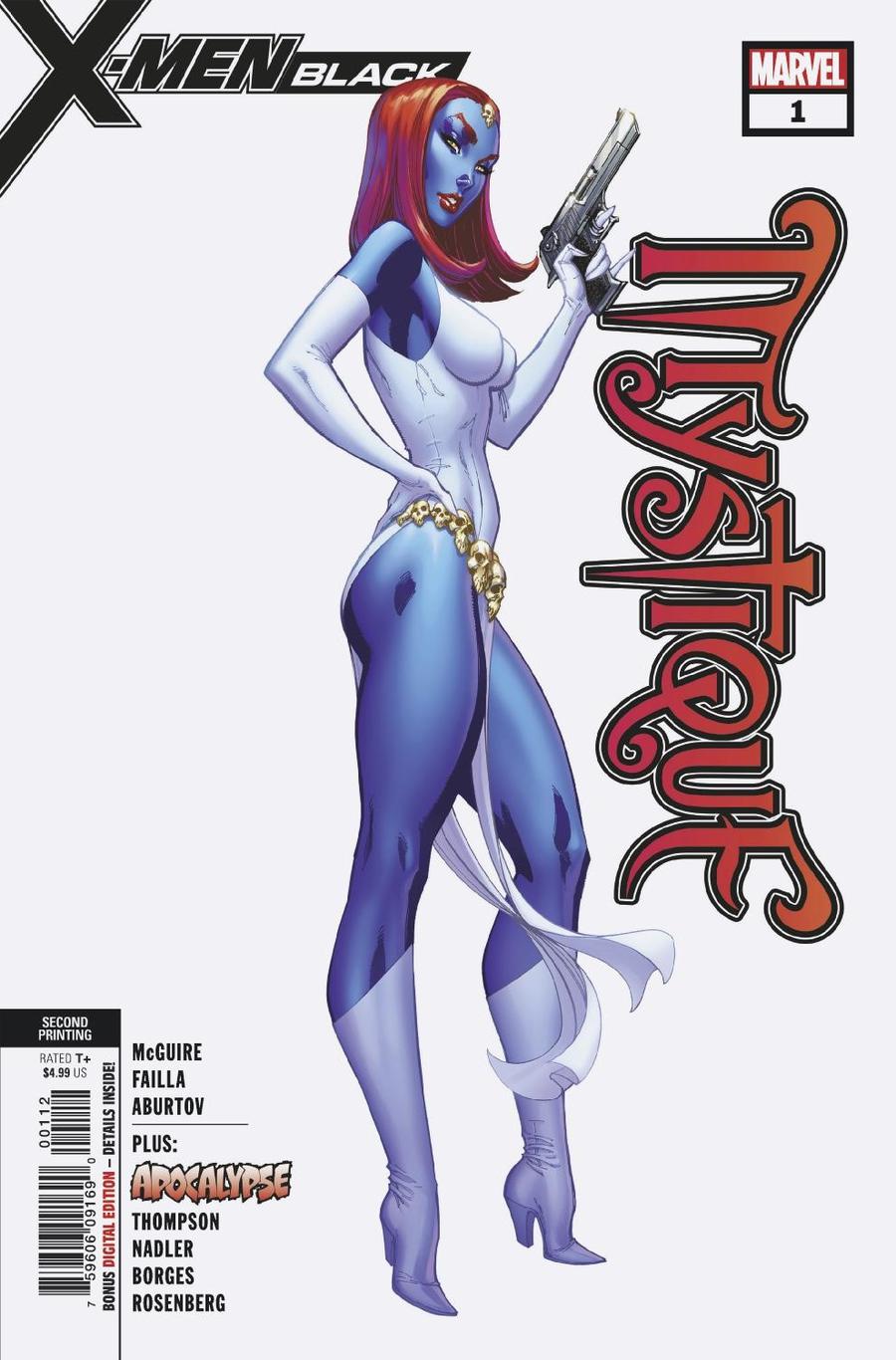 X-Men Black Mystique #1 Cover D 2nd Ptg J Scott Campbell Variant Cover