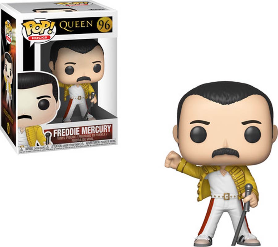 POP Rocks 96 Queen Freddie Mercury Wembley 1986 Vinyl Figure