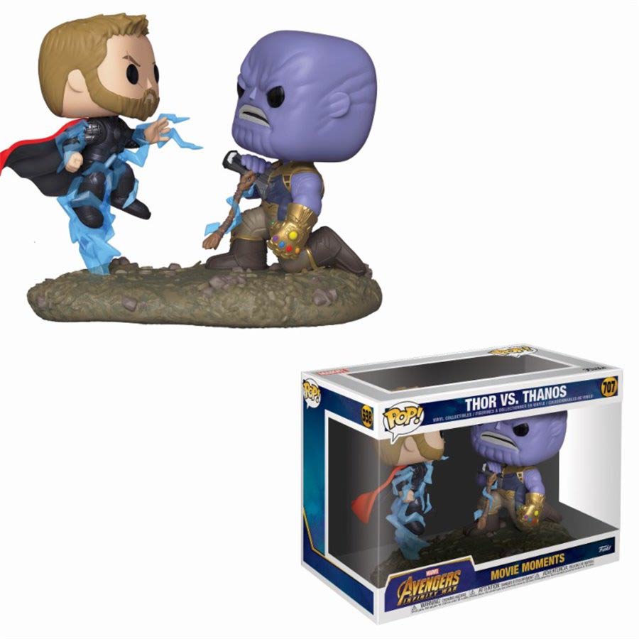 POP Marvel Movie Moments Avengers Infinity War Thor vs Thanos Vinyl Figure
