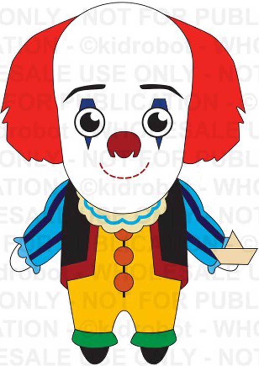IT 1990 Vintage Pennywise Standing Phunny Plush By KidRobot