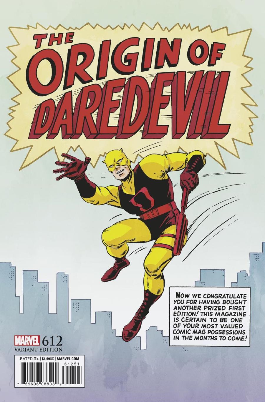 Daredevil Vol 5 #612 Cover G Incentive Bill Everett Remastered Variant Cover