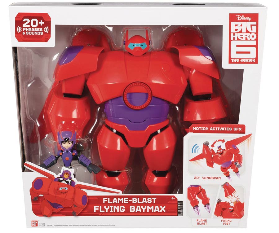 Big Hero 6 The Series Flame Blast Flying Baymax Figure Case