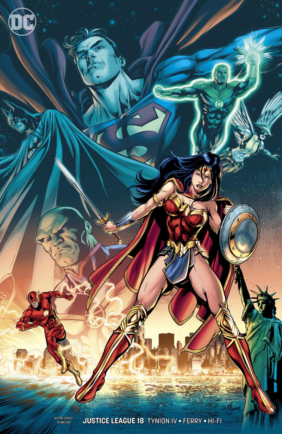 4 Nr 18 new Vol Neuware Variant Cover Conrad Justice League