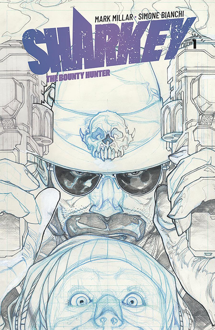 Sharkey The Bounty Hunter #1 Cover B Variant Simone Biachi Sketch Cover