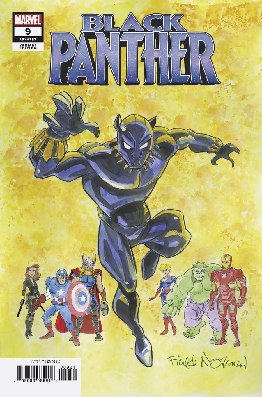 Black Panther Vol 7 #9 Cover B Variant Floyd Norman Cover