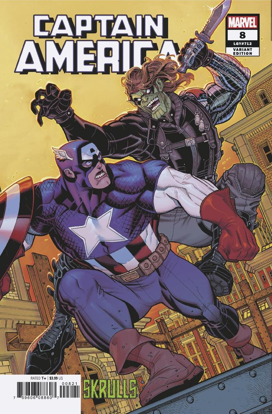 Captain America Vol 9 #8 Cover B Variant Pepe Larraz Skrulls Cover