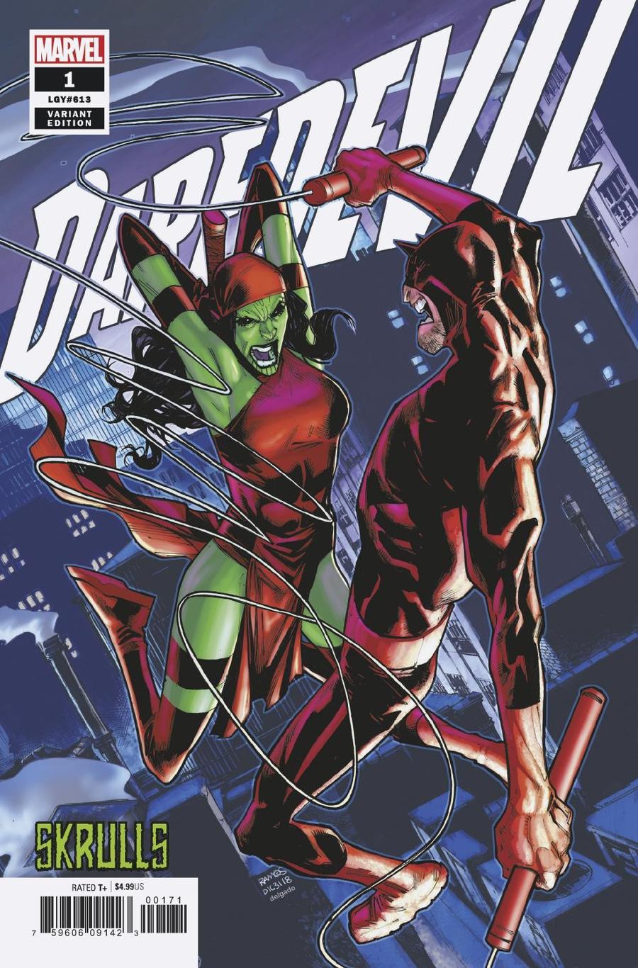 Daredevil Vol 6 #1 Cover B Variant Humberto Ramos Skrulls Cover