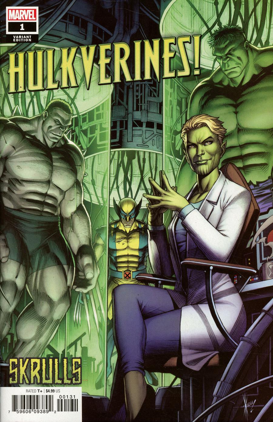 Hulkverines #1 Cover B Variant Dale Keown Skrulls Cover