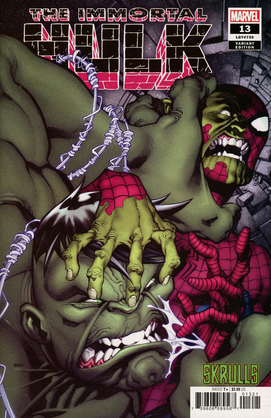Immortal Hulk #13 Cover B Variant Chris Stevens Skrulls Cover