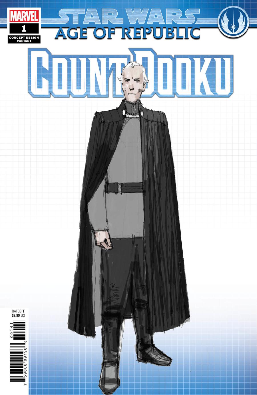 Star Wars Age Of Republic Count Dooku #1 Cover B Variant Concept Design Cover