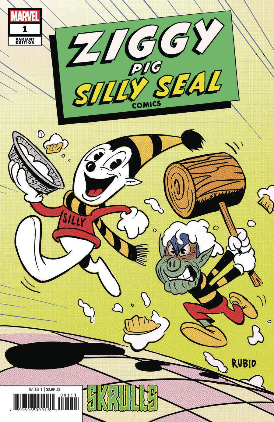 Ziggy Pig-Silly Seal Comics One Shot Cover C Variant Bobby Rubio Skrulls Cover