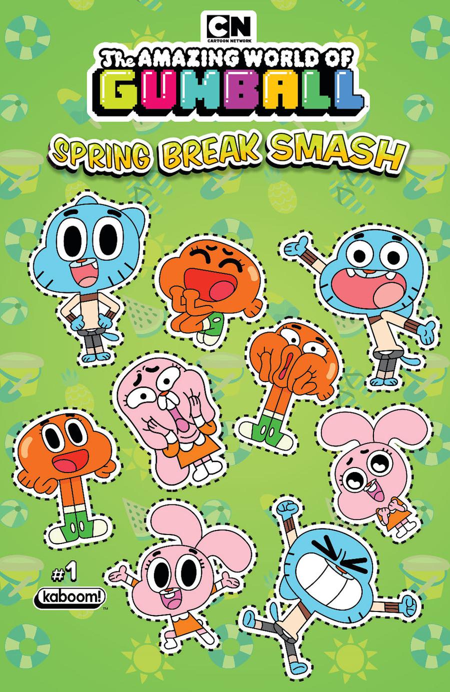 Amazing World Of Gumball Spring Break Smash #1 Cover B Variant Michelle Ankley Preorder Cover