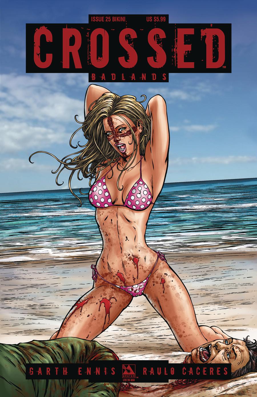 Crossed Badlands #25 Cover N Bikini Cover