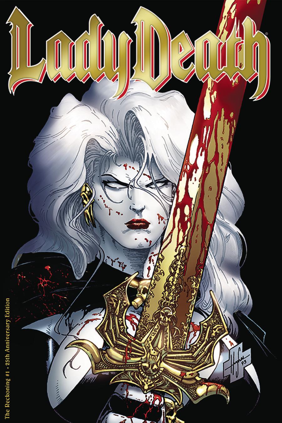 Lady Death The Reckoning 25th Anniversary Edition Cover A Regular Steven Hughes Cover