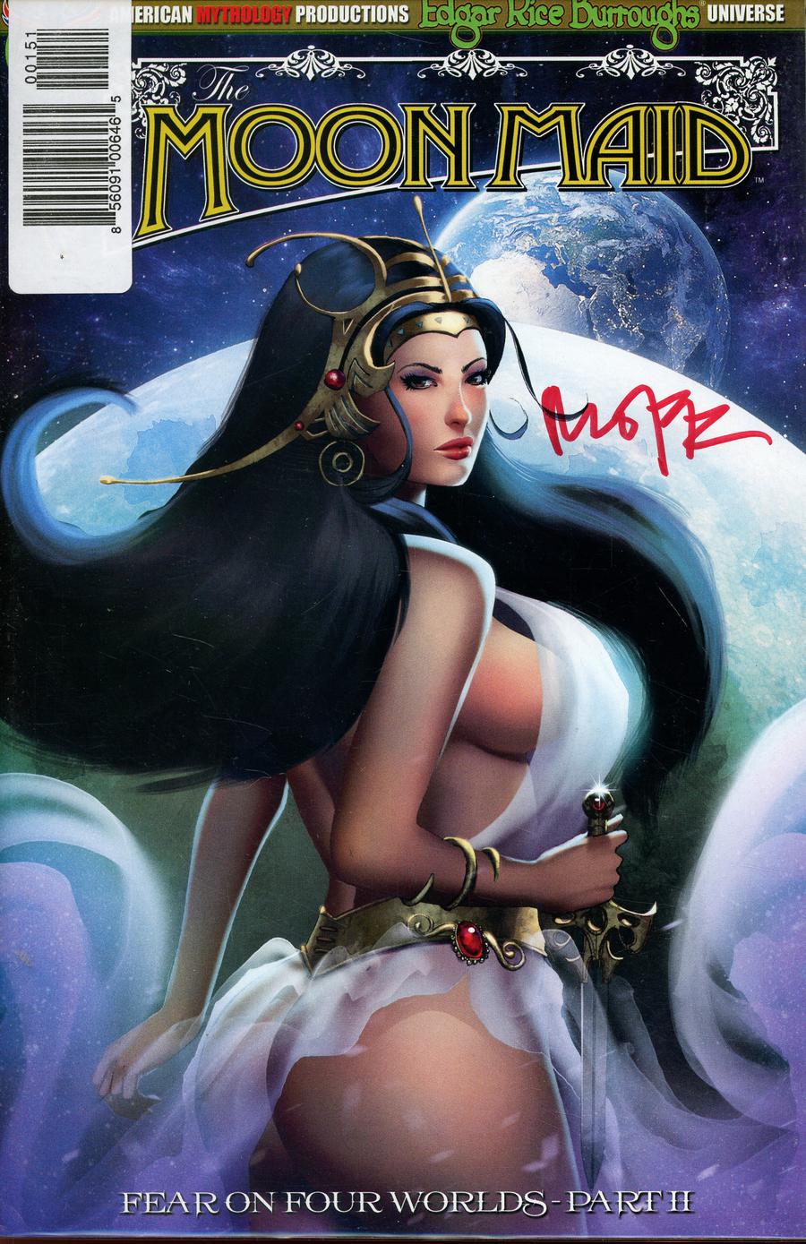 Moon Maid #1 Cover E Signed By Mike Wolfer