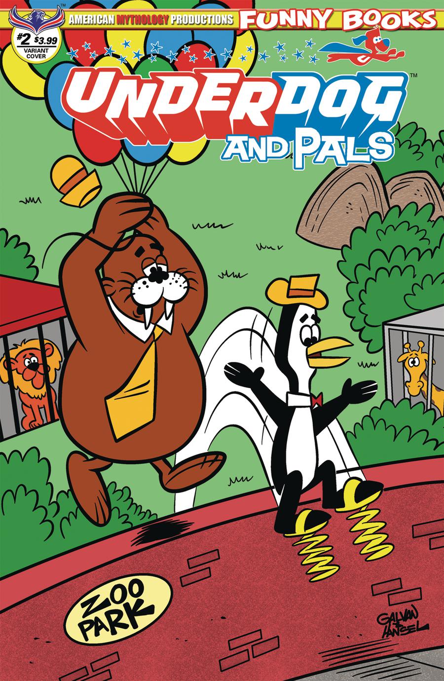 Underdog & Pals #2 Cover B Variant Bill Galvan Over The Wall Cover