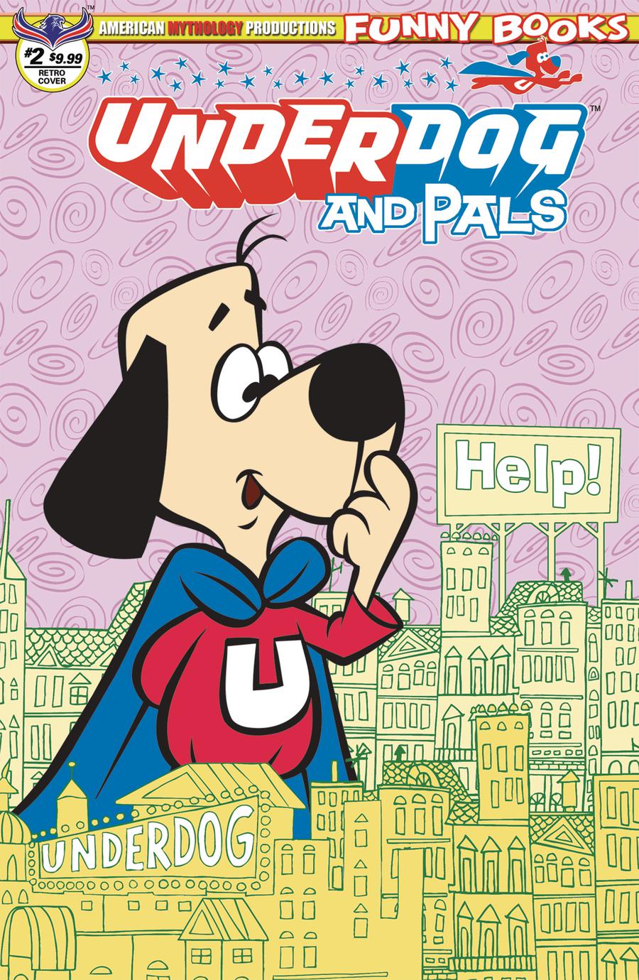 Underdog & Pals #2 Cover C Variant Retro Animation Limited Edition Cover