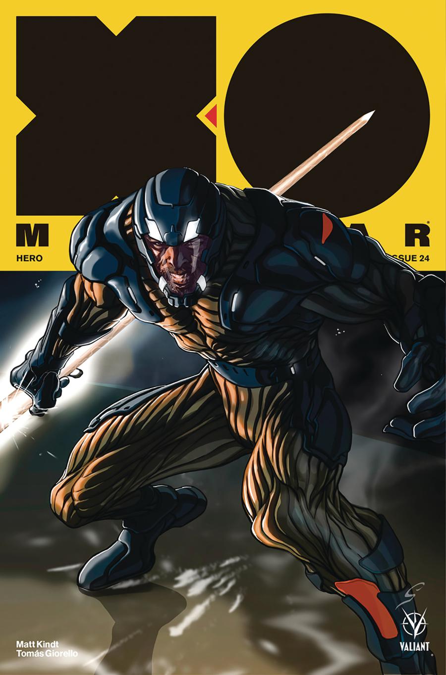 X-O Manowar Vol 4 #24 Cover B Variant Grey Williamson Cover