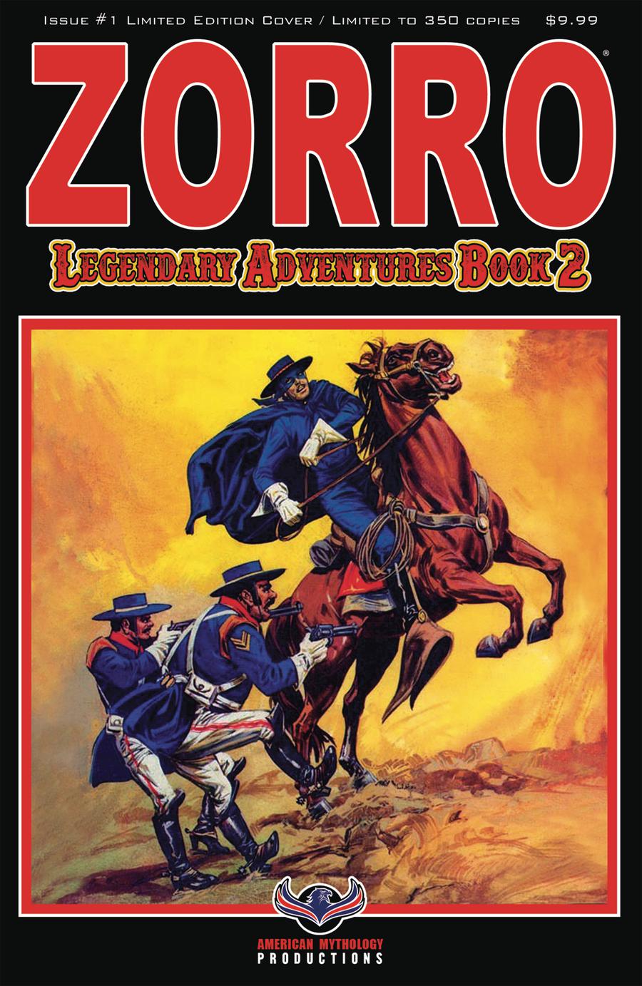 Zorro Legendary Adventures Book 2 #1 Cover B Variant Francisco Cueto Blazing Blades Limited Edition Cover