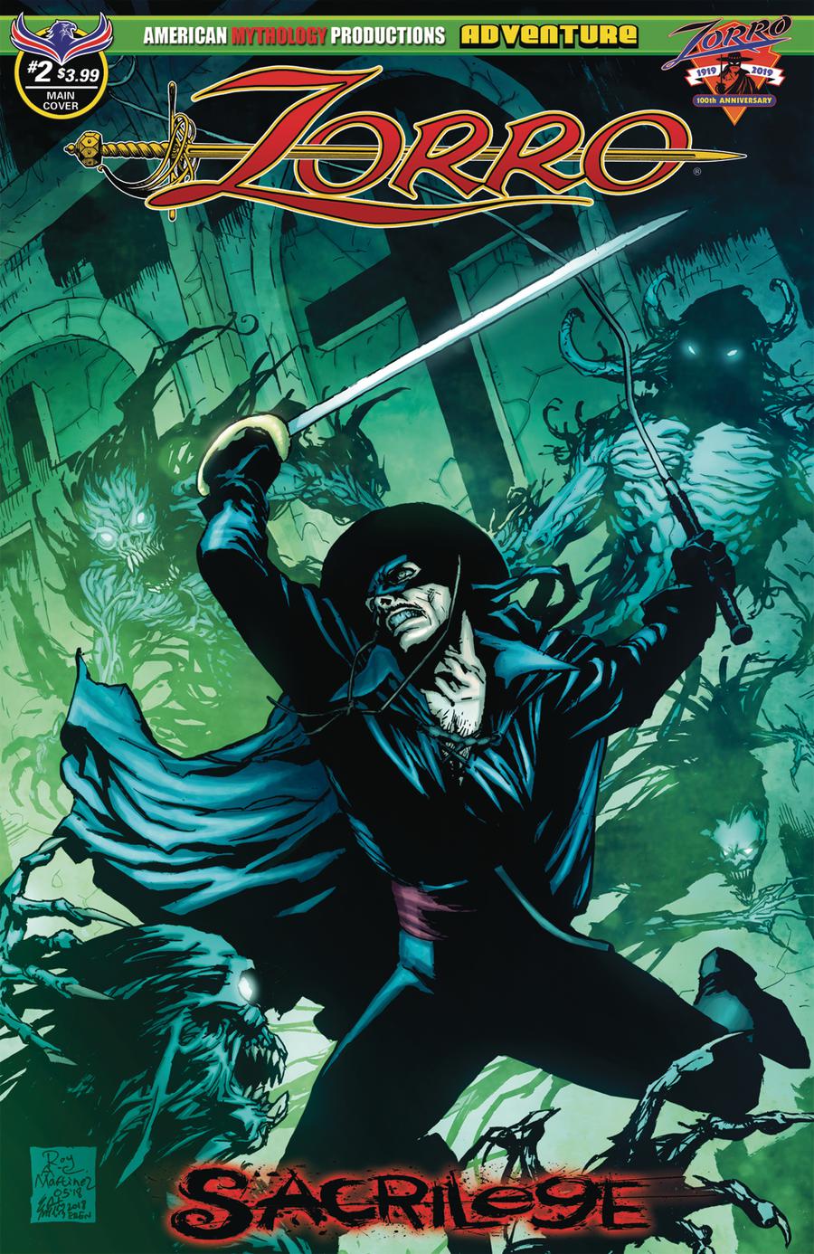 Zorro Sacrilege #2 Cover A Regular Roy Allen Martinez Cover