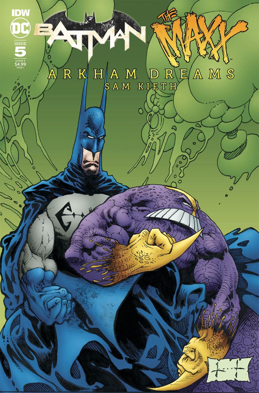 Batman The MAXX Arkham Dreams #5 Cover B Variant Sam Kieth Cover