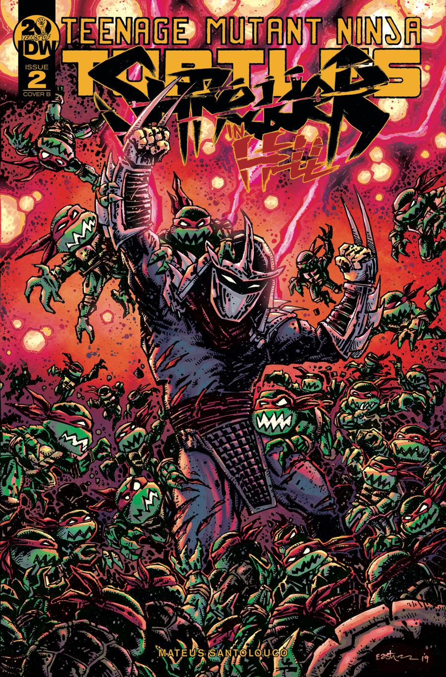 Teenage Mutant Ninja Turtles Shredder In Hell #2 Cover B Variant Kevin Eastman Cover