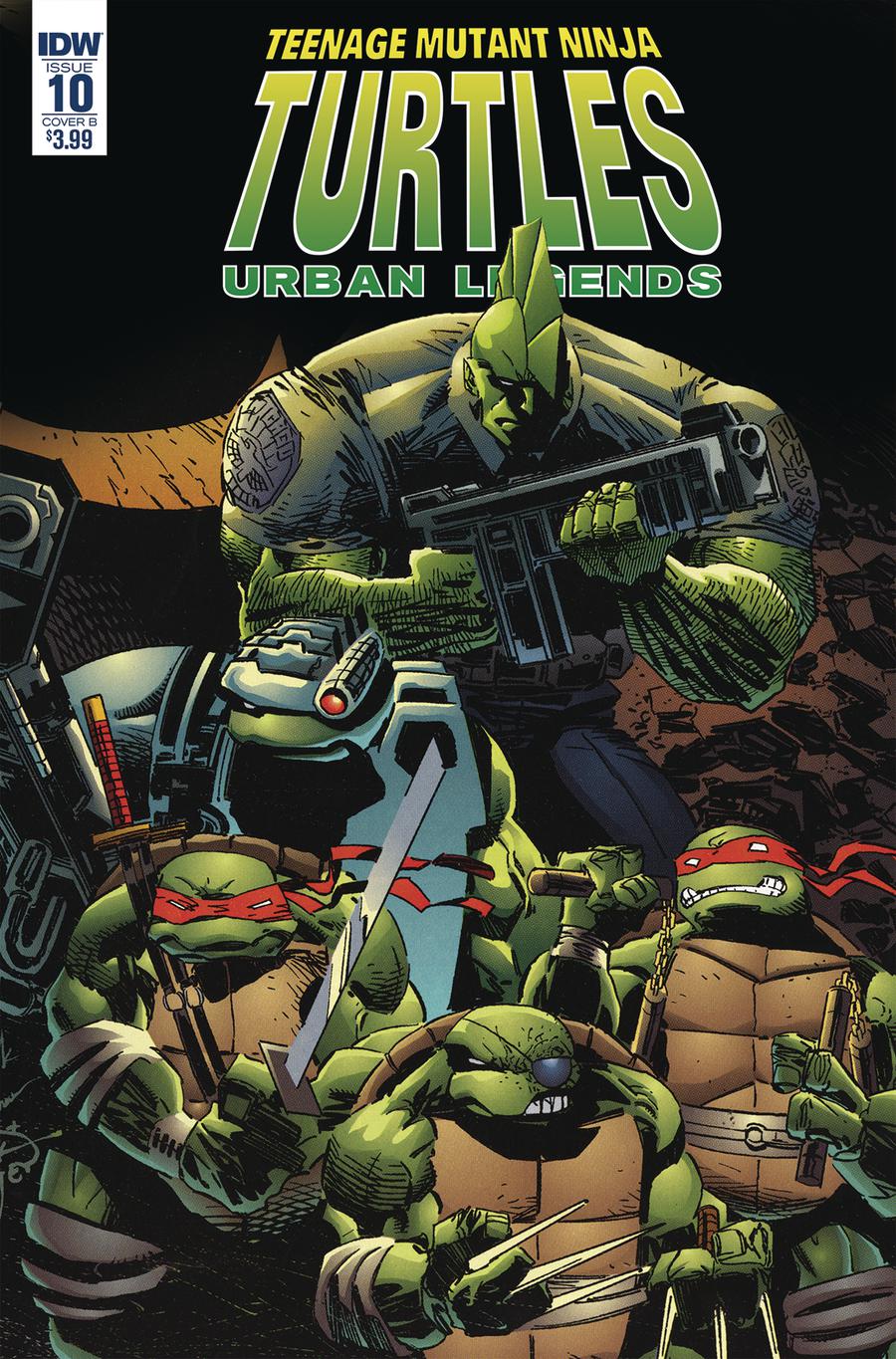 Teenage Mutant Ninja Turtles Urban Legends #10 Cover B Variant Frank Fosco & Erik Larsen Cover