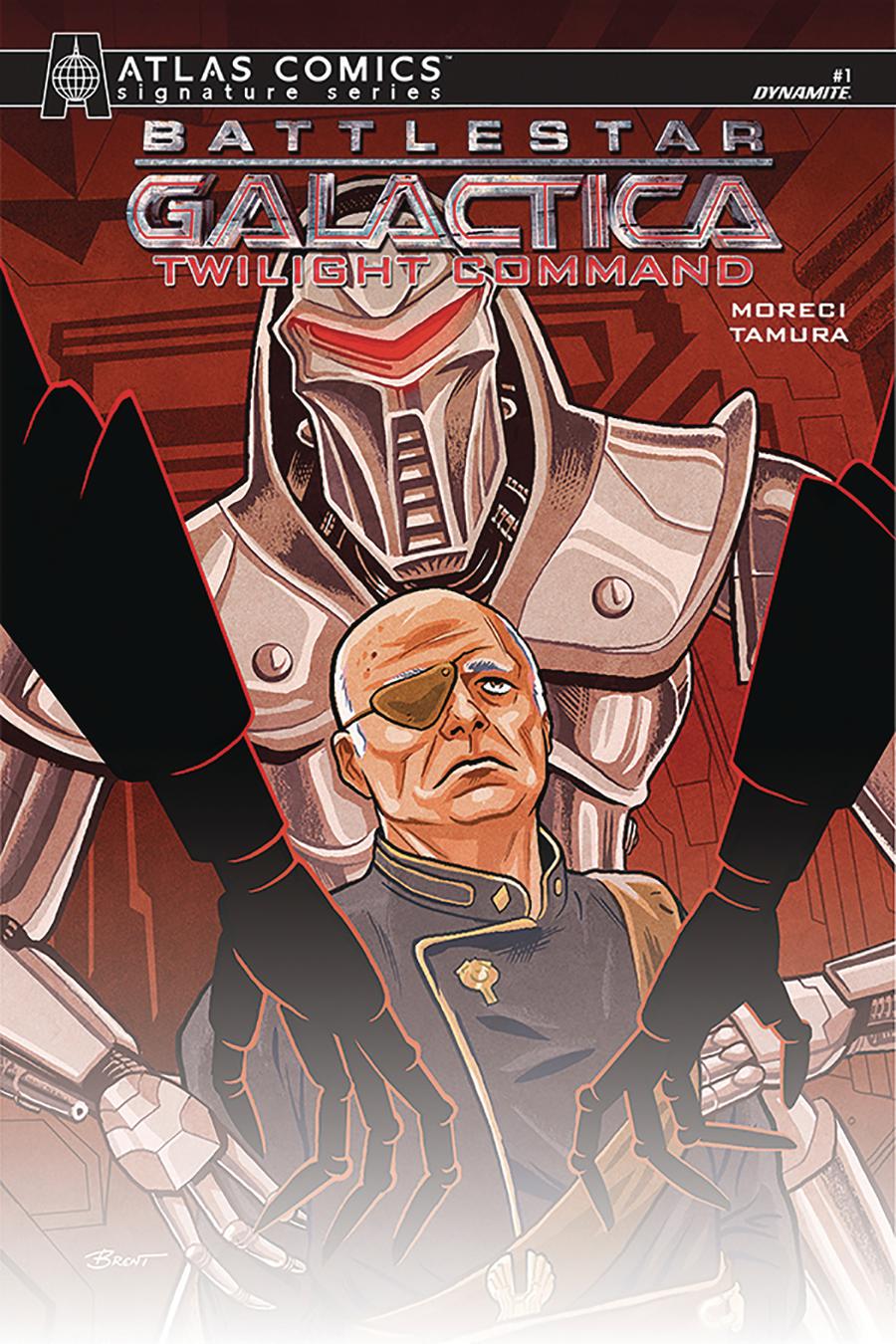 Battlestar Galactica Twilight Command #1 Cover F Atlas Comics Signature Series Signed By Michael Moreci