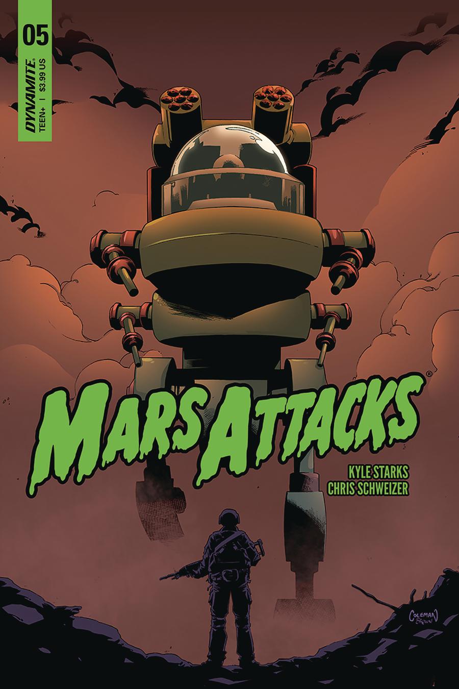 Mars Attacks Vol 4 #5 Cover B Variant Ruairi Coleman Cover