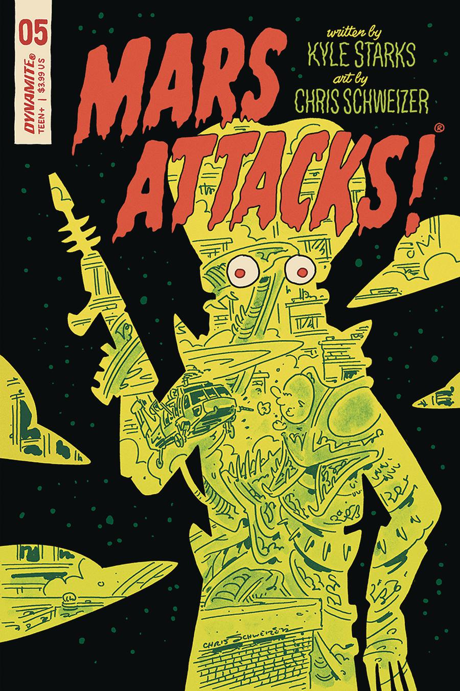 Mars Attacks Vol 4 #5 Cover E Variant Chris Schweizer Subscription Cover