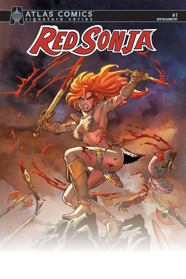 Red Sonja Vol 8 #1 Cover O Atlas Comics Signature Series Signed By Mark Russell
