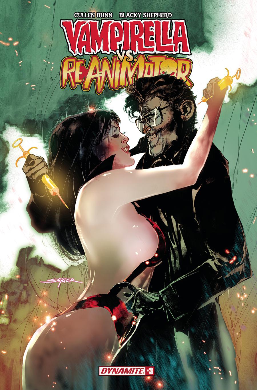 Vampirella vs Reanimator #3 Cover B Variant Stuart Sayger Cover