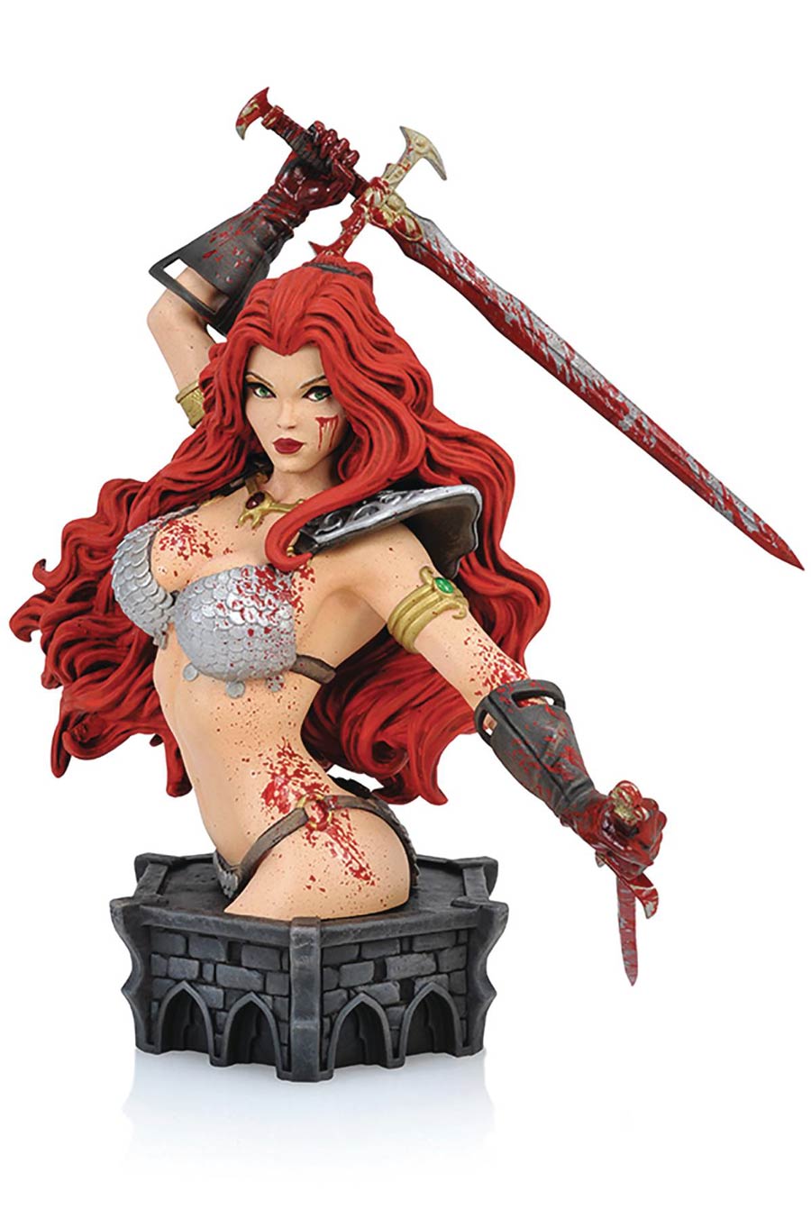 Women Of Dynamite Red Sonja By Arthur Adams Bust Blood-Spattered Artist Proof Edition