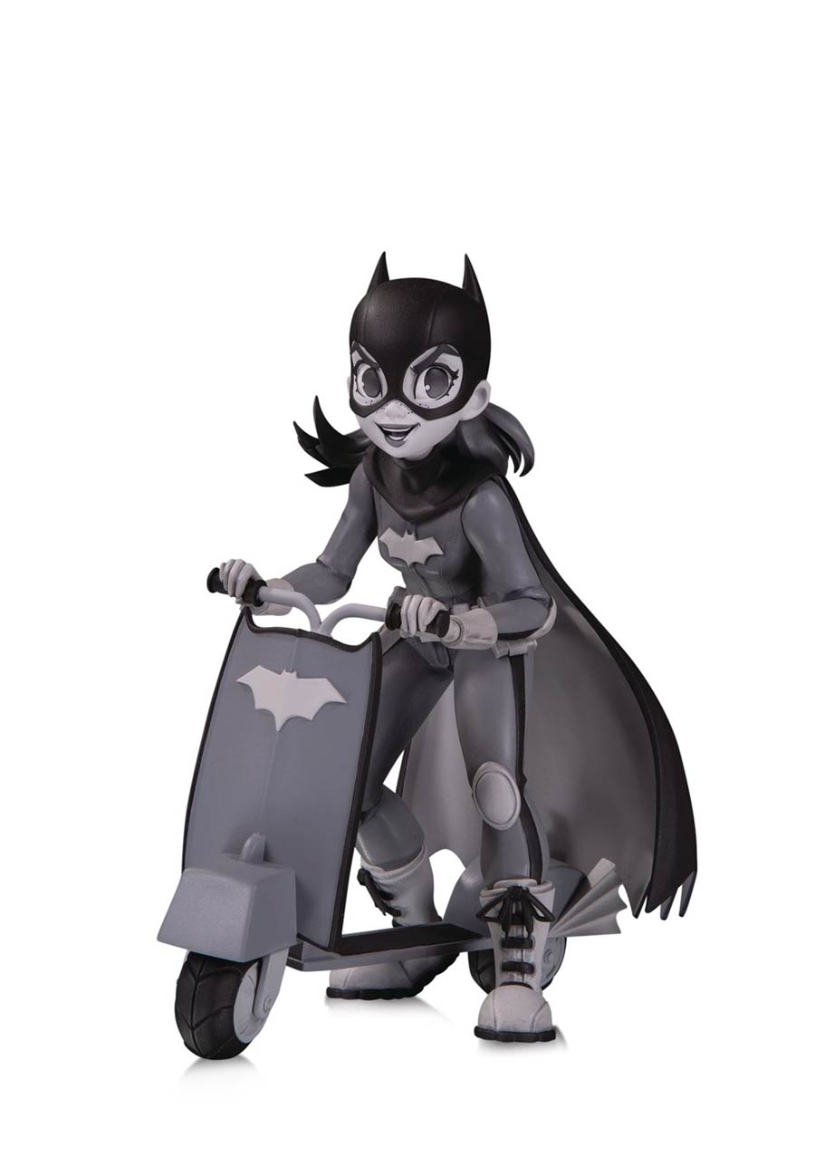 DC Artists Alley Designer Vinyl Figure By Chrissie Zullo - Batgirl Black & White Version