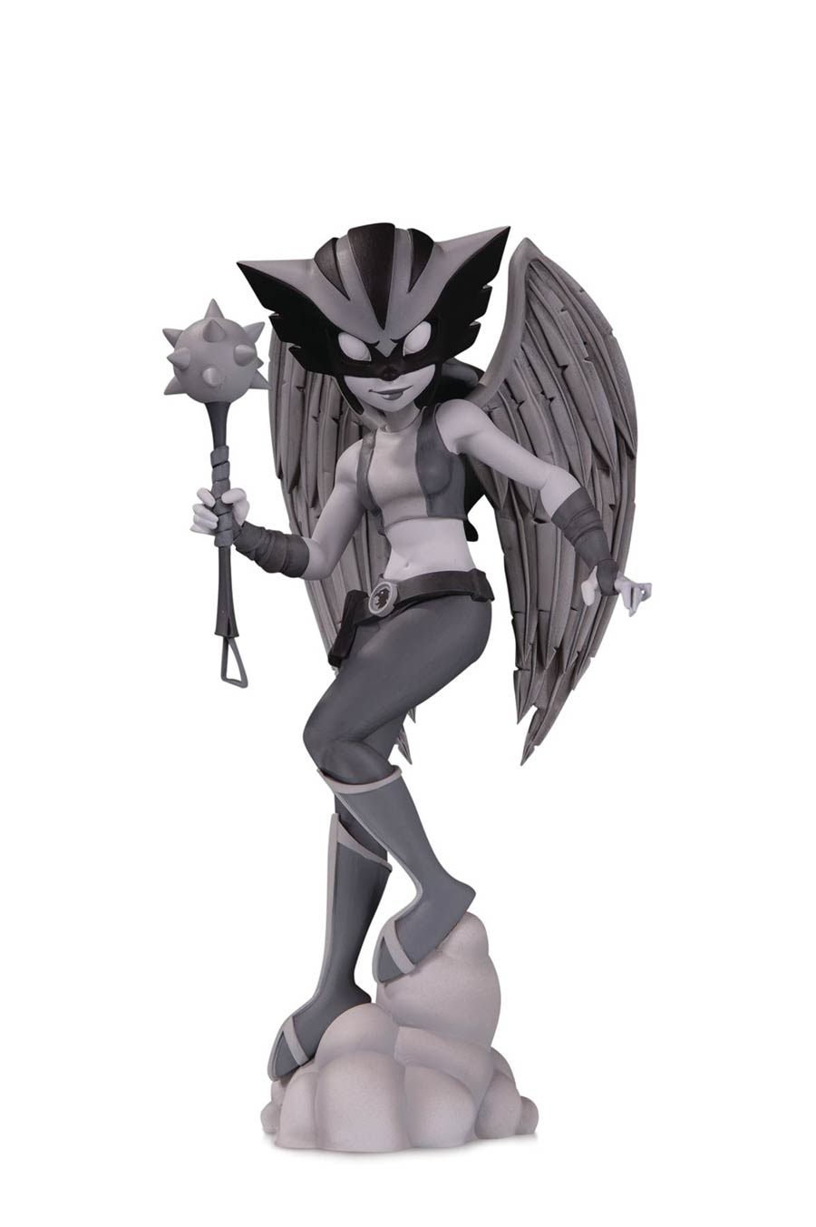 DC Artists Alley Designer Vinyl Figure By Chrissie Zullo - Hawkgirl Black & White Version