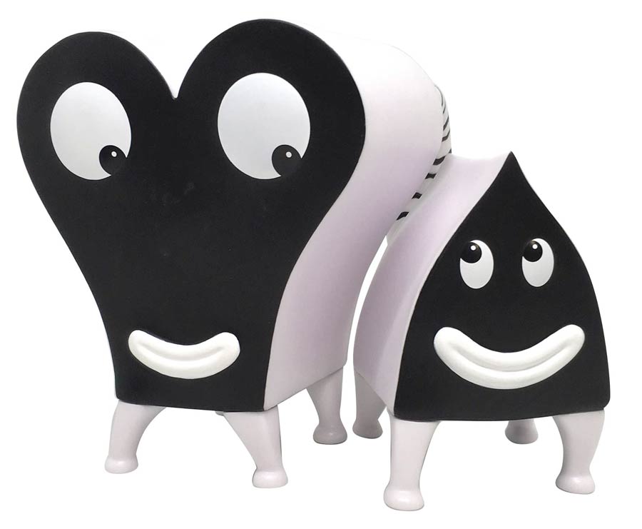 Pupshaw & Pushpaw Soft Vinyl Figure 2-Piece Set Black & White Version