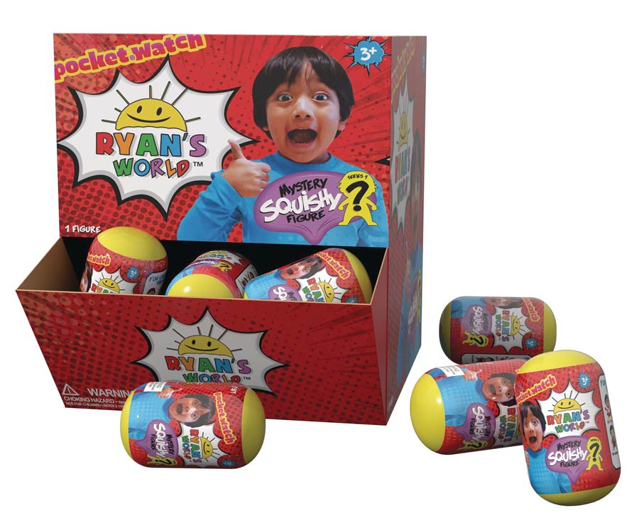 Ryans World SquishMe Blind Mystery Box 24-Piece Assortment Display