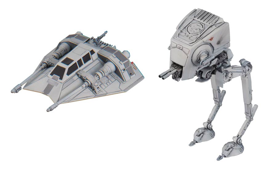 Star Wars Vehicle Model #008 AT-ST & Snowspeeder