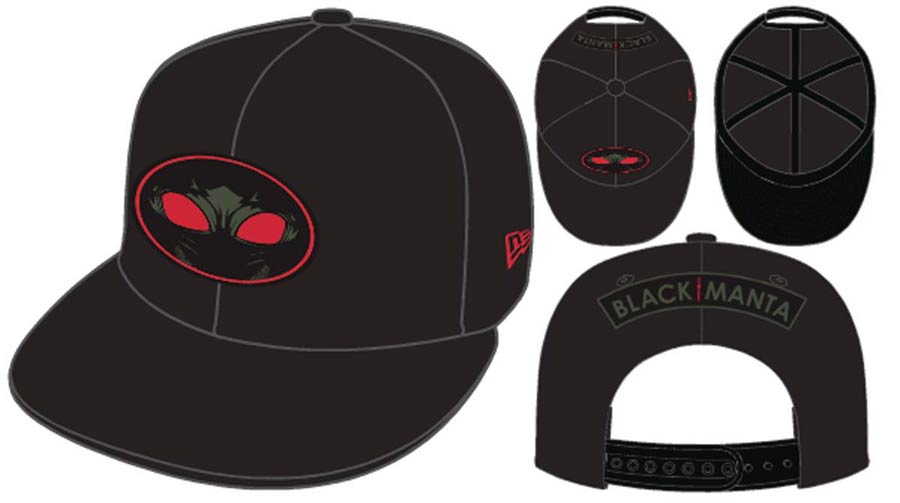 Aquaman Movie Black Manta Black/Red 9Fifty Snapback Cap
