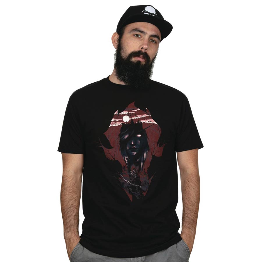 World Of Warcraft Battle For Azeroth Dark Lady Black T-Shirt Large
