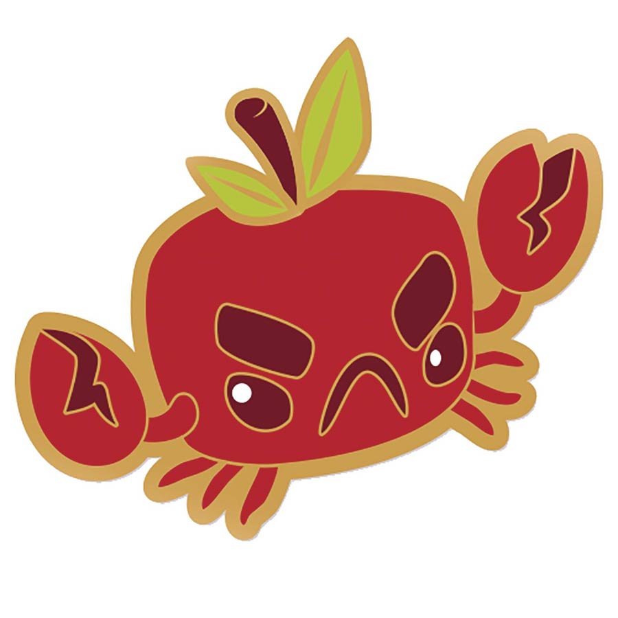Inki-Drop Enamel Pin - 5th Anniversary Crabapple